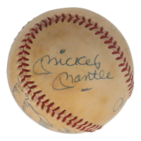 Hall of Famers Baseball Signed By (13) with Mickey Mantle, Duke Snider, Hank Aaron, Bob Feller (JSA) at PristineAuction.com