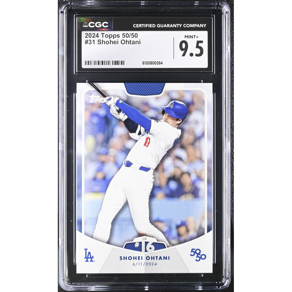 Shohei Ohtani 2024 Topps 50/50 #31 (CGC MINT 9.5) at PristineAuction.com