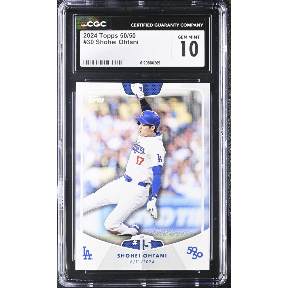 Shohei Ohtani 2024 Topps 50/50 #30 (CGC GEM MINT 10) at PristineAuction.com