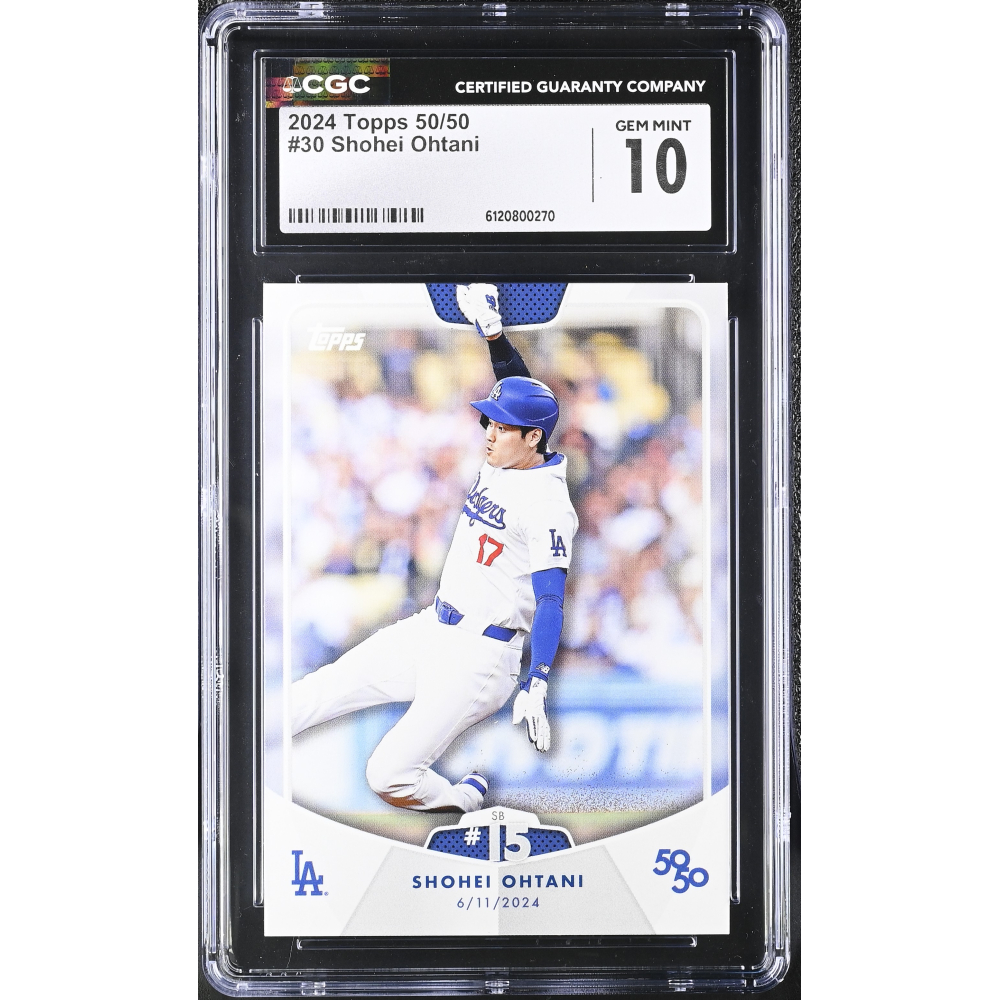 Shohei Ohtani 2024 Topps 50/50 #30 (CGC GEM MINT 10) at PristineAuction.com