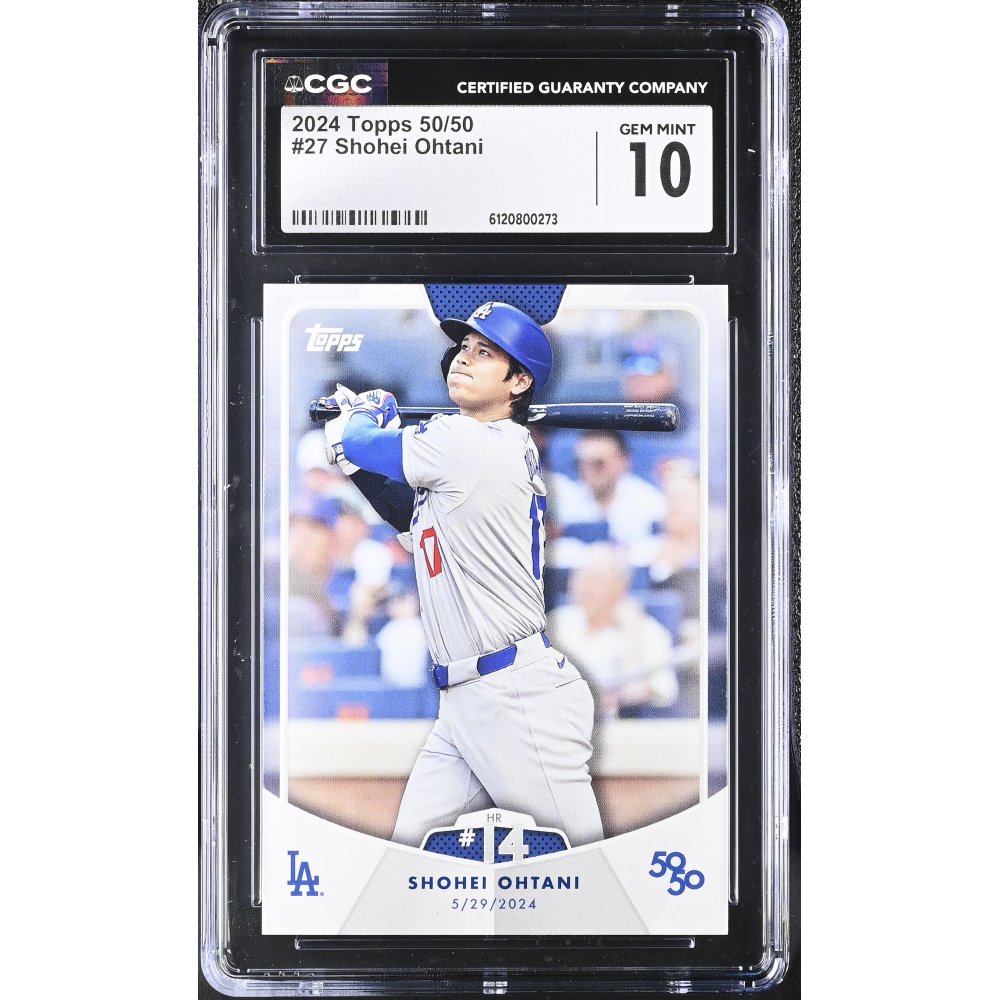 Shohei Ohtani 2024 Topps 50/50 #27 (CGC GEM MINT 10) at PristineAuction.com