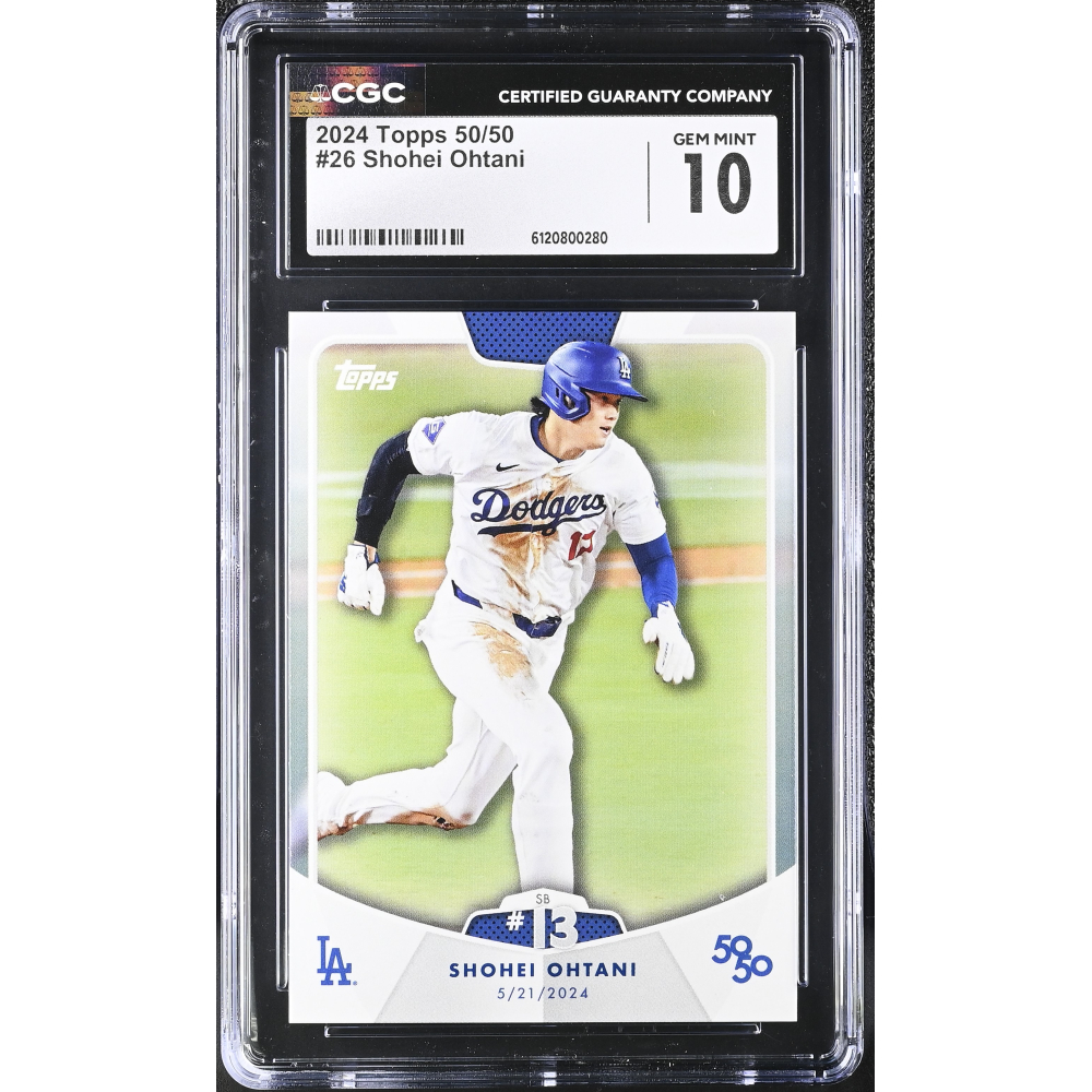 Shohei Ohtani 2024 Topps 50/50 #26 (CGC GEM MINT 10) at PristineAuction.com