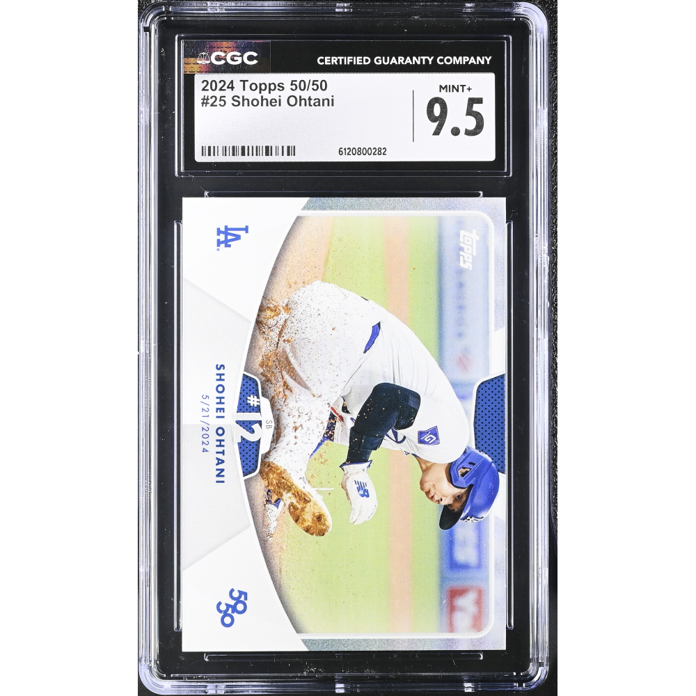 Shohei Ohtani 2024 Topps 50/50 #25 (CGC MINT 9.5) at PristineAuction.com