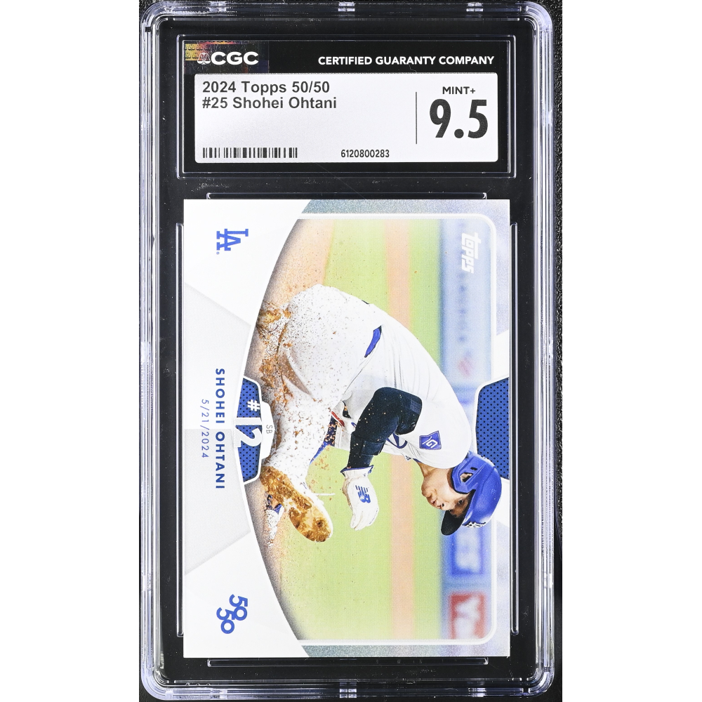 Shohei Ohtani 2024 Topps 50/50 #25 (CGC MINT 9.5) at PristineAuction.com