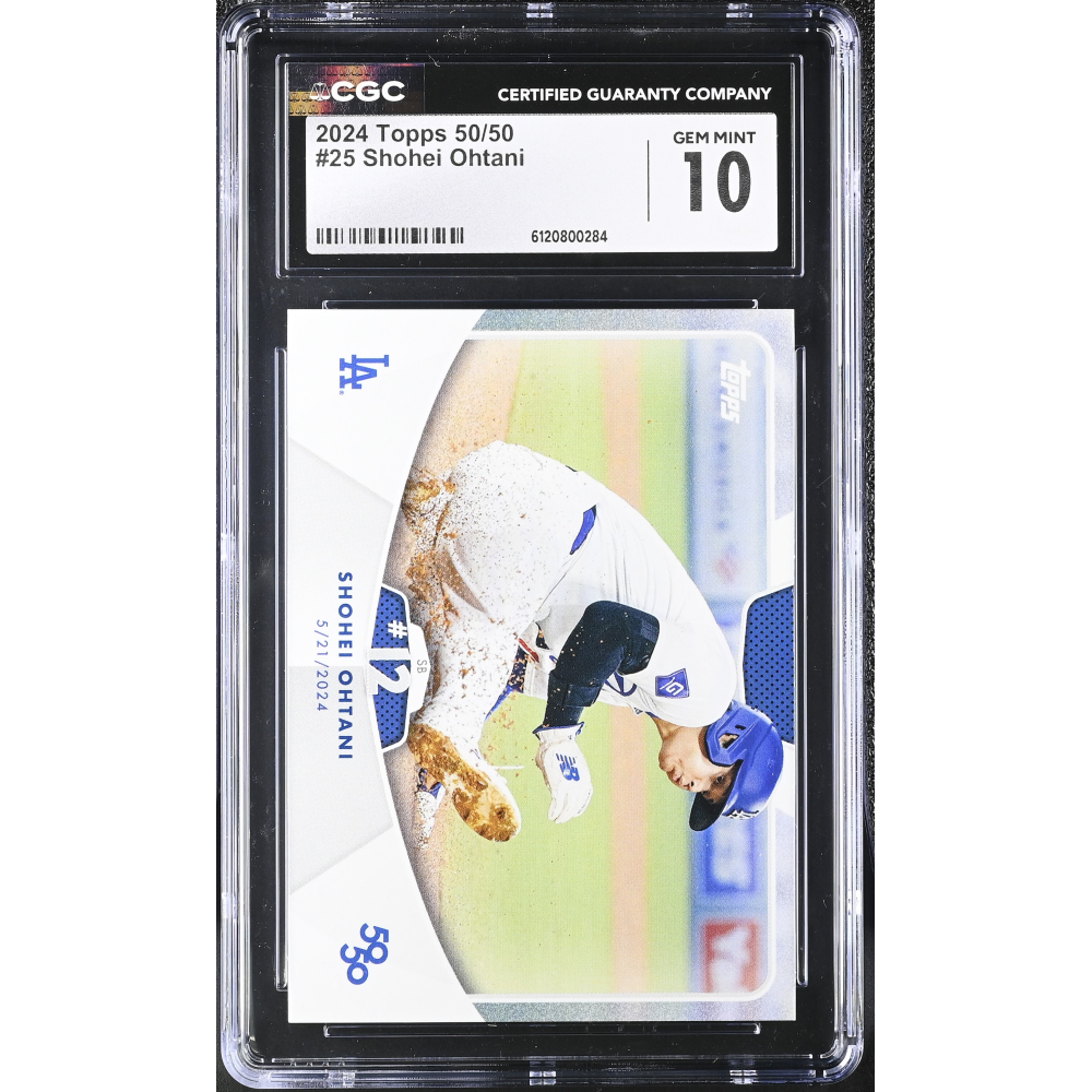 Shohei Ohtani 2024 Topps 50/50 #25 (CGC GEM MINT 10) at PristineAuction.com