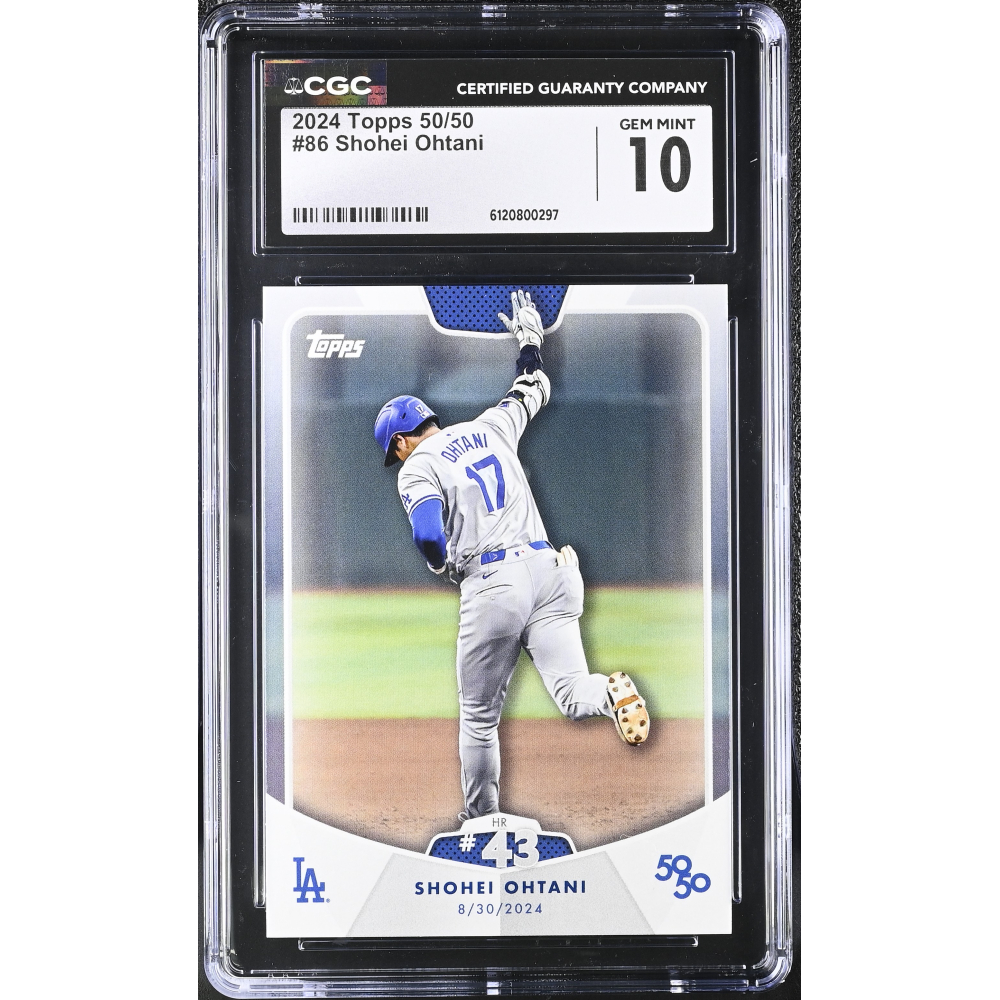 Shohei Ohtani 2024 Topps 50/50 #86 (CGC GEM MINT 10) at PristineAuction.com