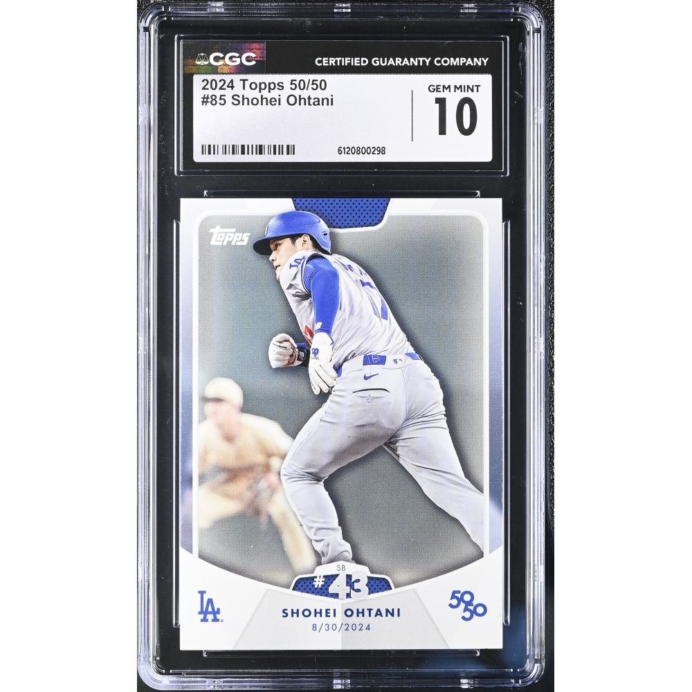Shohei Ohtani 2024 Topps 50/50 #85 (CGC GEM MINT 10) at PristineAuction.com