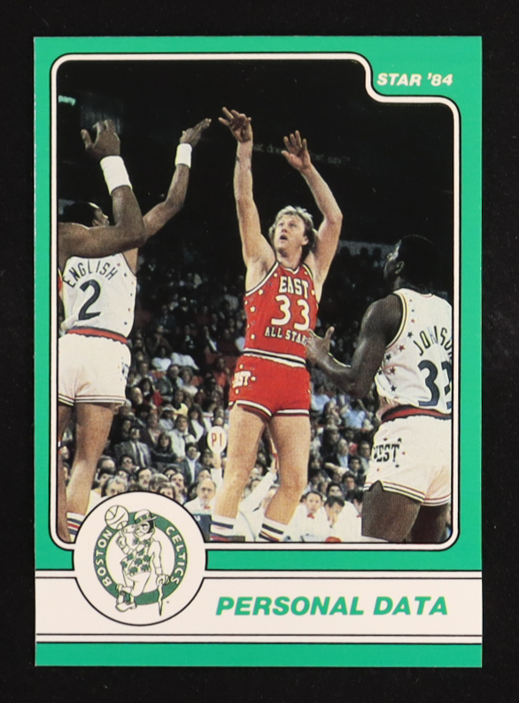 Larry Bird 1984 Star #17 Personal Data at PristineAuction.com Larry Bird 1984 Star #17 Personal Data at PristineAuction.com