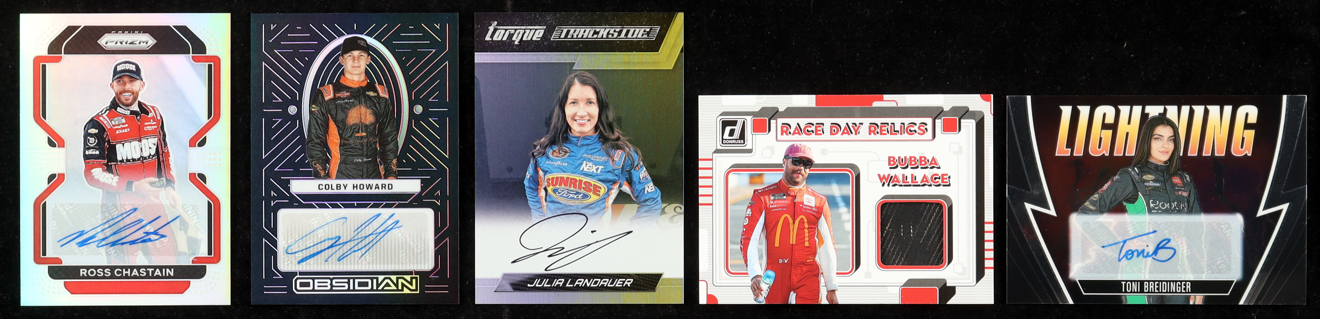 NASCAR Lot of (5) Autographs & Relics at PristineAuction.com NASCAR Lot of (5) Autographs & Relics at PristineAuction.com
