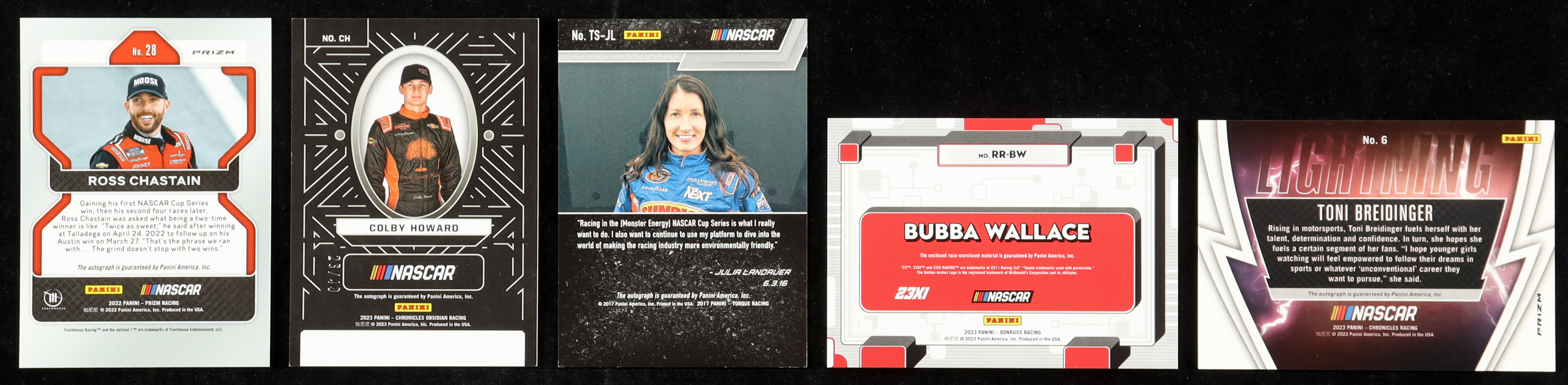 NASCAR Lot of (5) Autographs & Relics at PristineAuction.com NASCAR Lot of (5) Autographs & Relics at PristineAuction.com