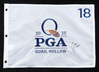 Justin Thomas Signed 2025 PGA Quail Hollow Golf Pin Flag (JSA) at PristineAuction.com