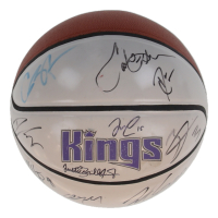2015-16 Kings Logo NBA Basketball Signed By (13) With Seth Curry, DeMarcus Cousins, Quincy Acy, Rudy Gay (JSA) at PristineAuction.com