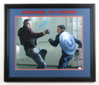 Georges St-Pierre Signed "Captain America: The Winter Soldier" Custom Framed Photo Display (JSA) at PristineAuction.com