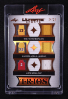 Wilt Chamberlain / Kareem Abdul-Jabbar / Moses Malone 2024 Leaf Ultimate Sports Trios #UT-6 #24/25 at PristineAuction.com