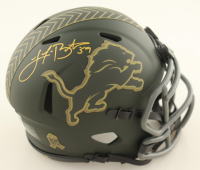Jake Bates Signed Lions Salute To Service Alternate Speed Mini Helmet (Beckett) at PristineAuction.com