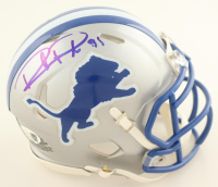 Robert Porcher Signed Lions Throwback Alternate Speed Mini Helmet (JSA) at PristineAuction.com