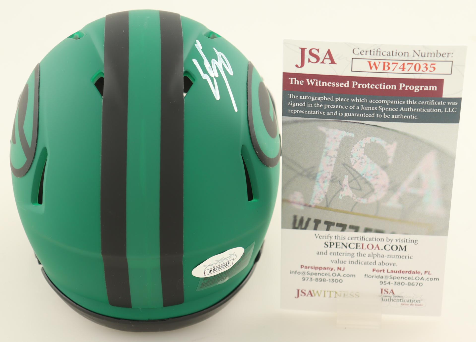 Eddie Lacy Signed Packers Rave Alternate Speed Mini Helmet (JSA) at PristineAuction.com Eddie Lacy Signed Packers Rave Alternate Speed Mini Helmet (JSA) at PristineAuction.com