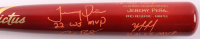 "2022 Astros World Series Champions" Victus Player Model Bat Signed by (5) with Yordan Alvarez, Jose Altuve, Alex Bregman, Kyle Tucker with Multiple Inscriptions (Beckett) at PristineAuction.com