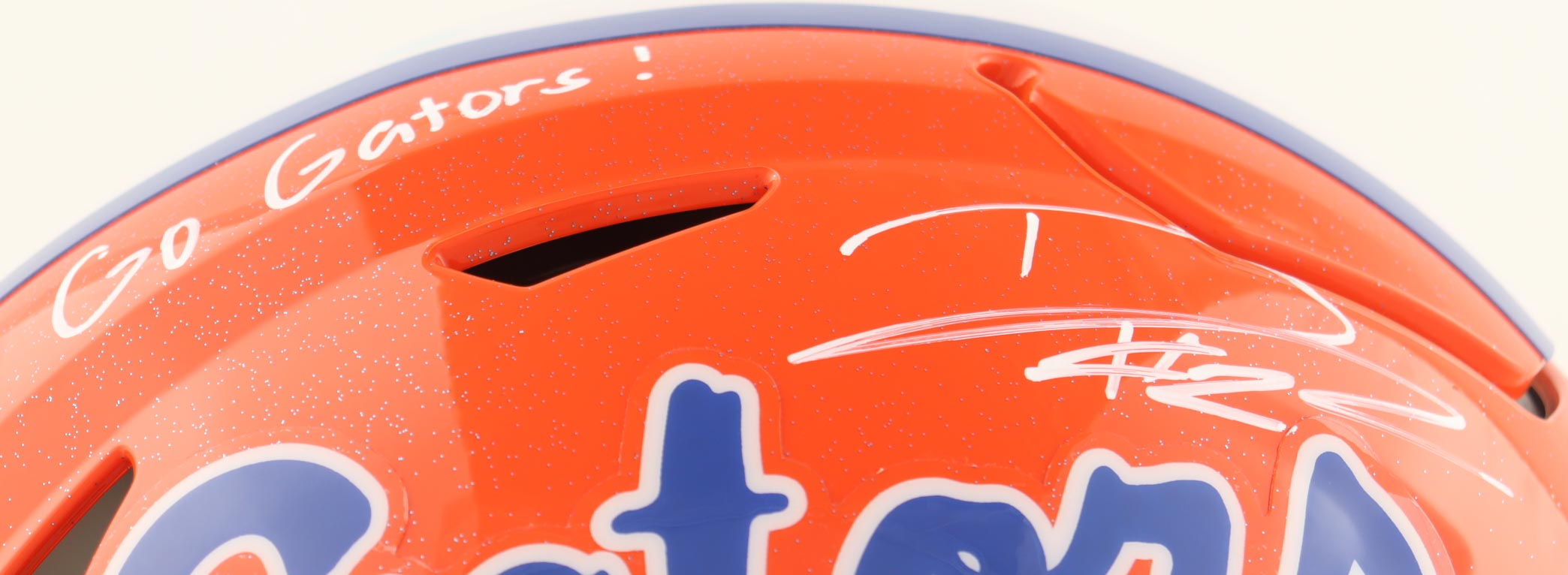 DJ Lagway Signed Florida Gators Full-Size Authentic On-Field Speed-Flex Helmet Inscribed "Go Gators!" & "Chomp Chomp" (Beckett) at PristineAuction.com DJ Lagway Signed Florida Gators Full-Size Authentic On-Field Speed-Flex Helmet Inscribed "Go Gators!" & "Chomp Chomp" (Beckett) at PristineAuction.com