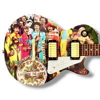 Paul McCartney Signed "Stg. Pepper's Lonely Hearts Club Band" Custom Epiphone Les Paul Guitar (JSA) at PristineAuction.com