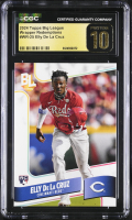 Elly De La Cruz 2024 Topps Big League Wrapper Redemptions #WR-25 (CGC PRISTINE 10 | Black Label) at PristineAuction.com