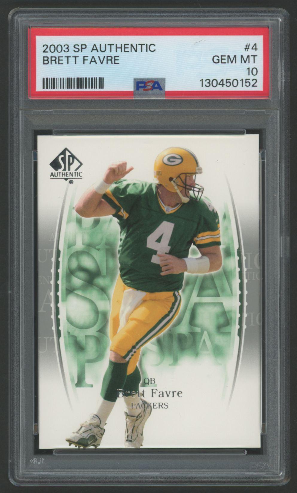 Brett Favre 2003 SP Authentic #4 (PSA 10) at PristineAuction.com Brett Favre 2003 SP Authentic #4 (PSA 10) at PristineAuction.com