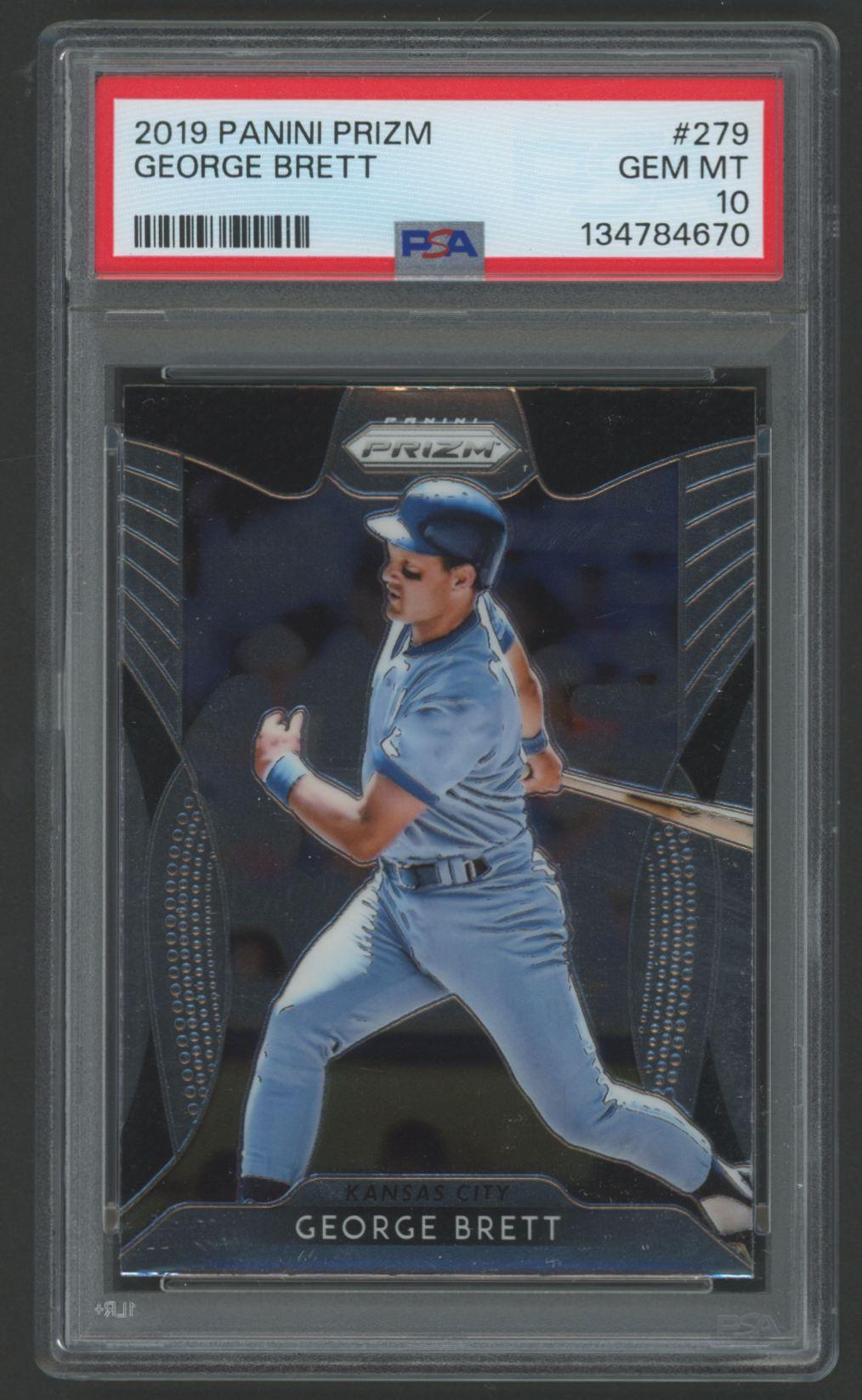 George Brett 2019 Panini Prizm #279 (PSA 10) at PristineAuction.com George Brett 2019 Panini Prizm #279 (PSA 10) at PristineAuction.com