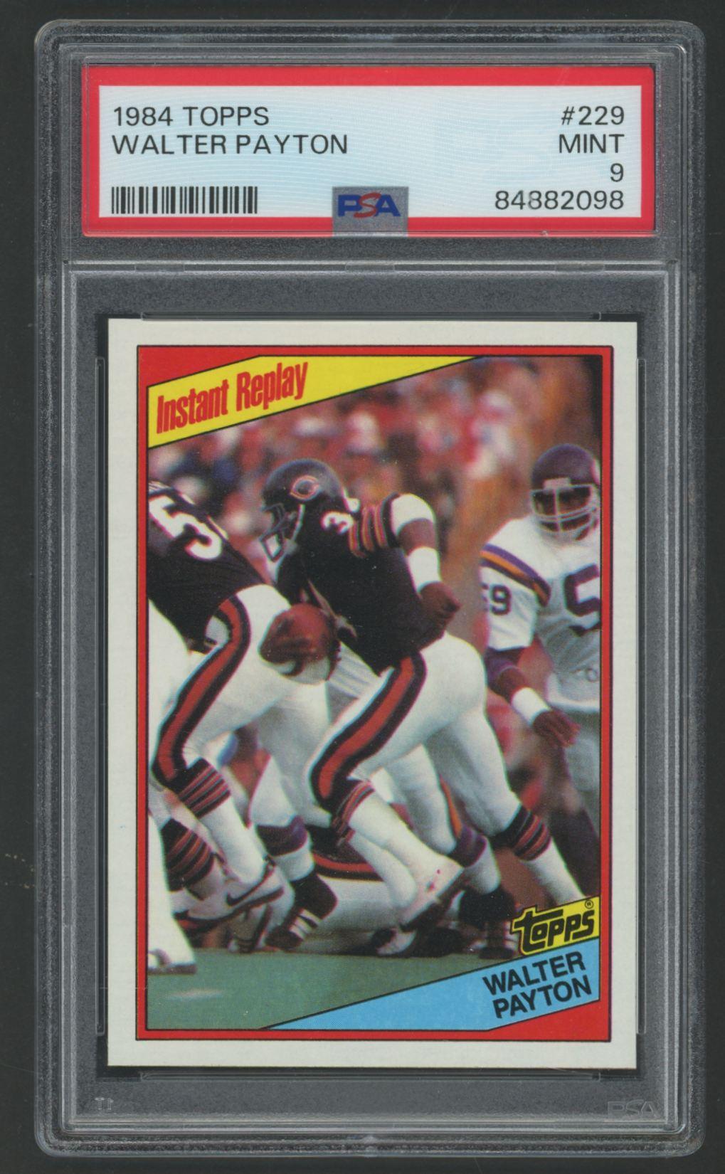Walter Payton 1984 Topps #229 (PSA 9) at PristineAuction.com Walter Payton 1984 Topps #229 (PSA 9) at PristineAuction.com