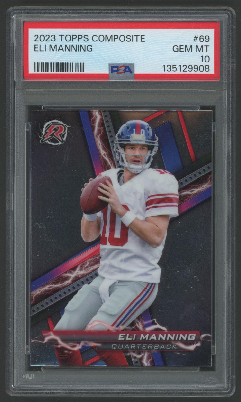 Eli Manning 2023 Topps Composite #69 (PSA 10) at PristineAuction.com Eli Manning 2023 Topps Composite #69 (PSA 10) at PristineAuction.com