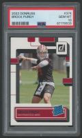 Brock Purdy 2022 Donruss RR #374 RC (PSA 10) at PristineAuction.com