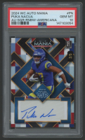 Puka Nacua 2024 Wild Card Auto Mania Autograph Square Rainbow Americana #PN #2/5 (PSA 10) at PristineAuction.com