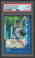 Justin Verlander 2005 Bowman's Best Autograph Blue #102 #65/299 RC (PSA 8) at PristineAuction.com