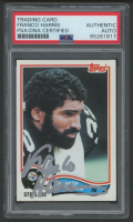 Franco Harris Signed 1982 Topps #211 (PSA) at PristineAuction.com
