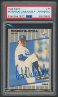 Fernando Valenzuela Signed 1989 Fleer #76 (PSA) at PristineAuction.com