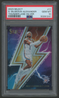 Shai Gilgeous-Alexander 2023 Select Thunder Lane Silver #11 (PSA 10) at PristineAuction.com