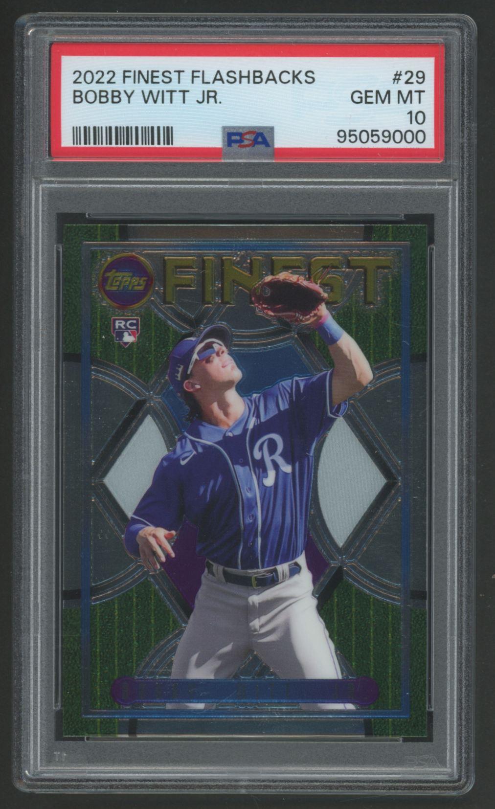 Bobby Witt Jr. 2022 Finest Flashbacks #29 RC (PSA 10) at PristineAuction.com Bobby Witt Jr. 2022 Finest Flashbacks #29 RC (PSA 10) at PristineAuction.com