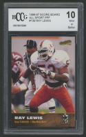 Ray Lewis 1996-97 Score Board All Sport PPF #139 (BCCG 10) at PristineAuction.com