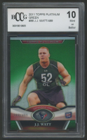 J.J. Watt 2011 Topps Platinum Green Refractors #86 #288/499 (BCCG 10) at PristineAuction.com