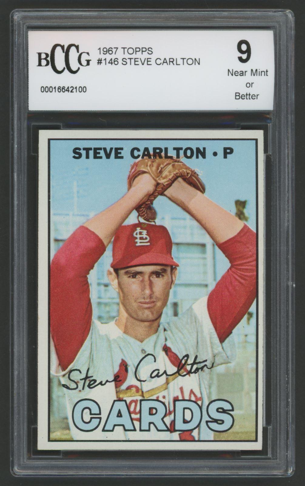 Steve Carlton 1967 Topps #146 (BCCG 9) at PristineAuction.com Steve Carlton 1967 Topps #146 (BCCG 9) at PristineAuction.com