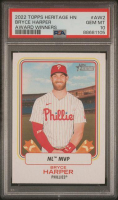 Bryce Harper 2022 Topps Heritage Award Winners #AW2 (PSA 10) at PristineAuction.com