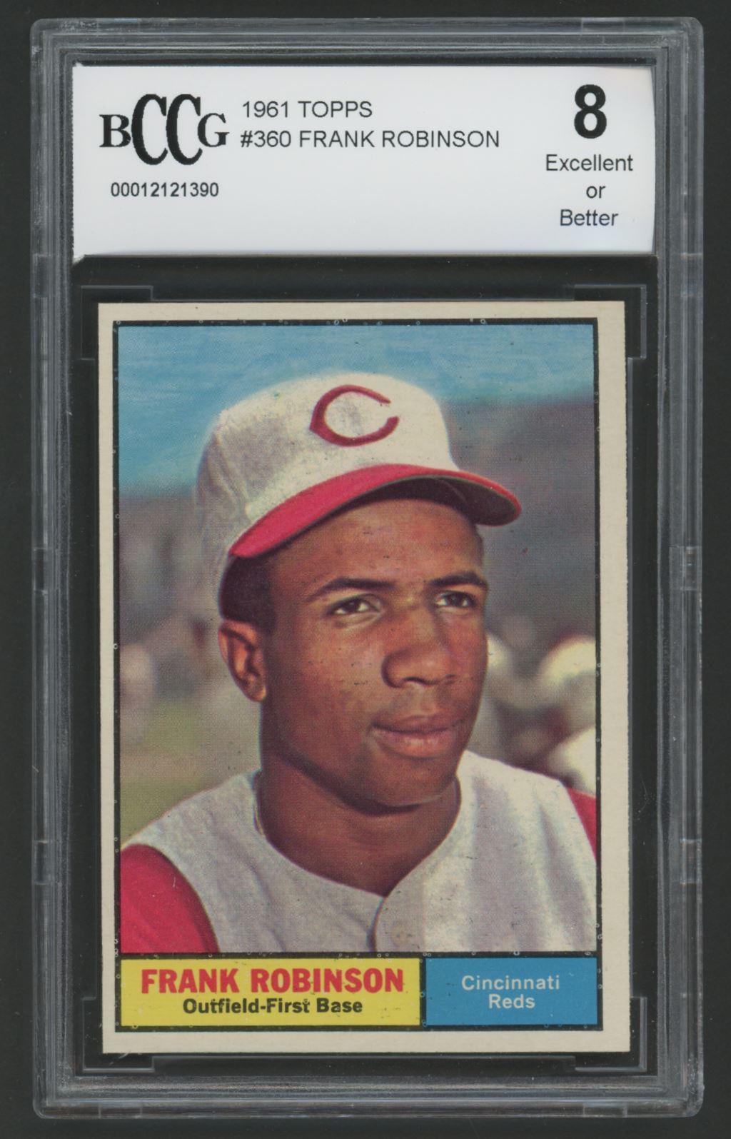 Frank Robinson 1961 Topps #360 (BCCG 8) at PristineAuction.com Frank Robinson 1961 Topps #360 (BCCG 8) at PristineAuction.com
