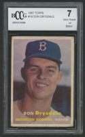 Don Drysdale 1957 Topps #18 RC (BCCG 7) at PristineAuction.com