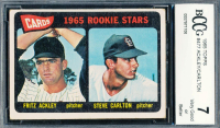 Fritz Ackley / Steve Carlton 1965 Topps #477 Rookie Stars RC (BCCG 7) at PristineAuction.com