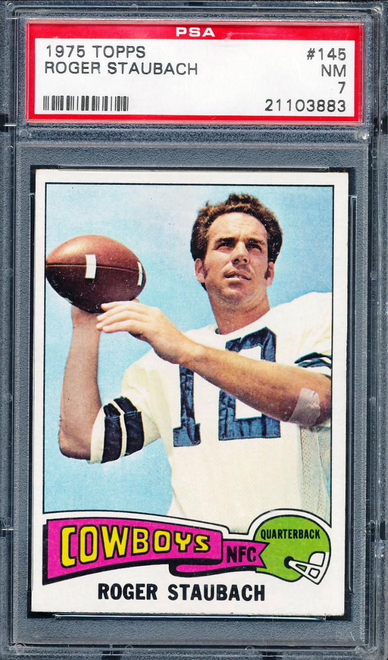 Roger Staubach 1975 Topps #145 (PSA 7) at PristineAuction.com Roger Staubach 1975 Topps #145 (PSA 7) at PristineAuction.com