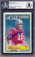 Joe Montana Signed 1983 Topps #169 DP (BGS) at PristineAuction.com