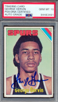 George Gervin Signed 1975-76 Topps #233 (PSA | Autograph Graded 10) at PristineAuction.com