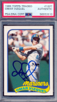 Omar Vizquel Signed 1989 Topps Traded #122T RC (PSA) at PristineAuction.com
