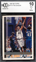 Tim Duncan 1997-98 Topps #115 (BCCG 10) at PristineAuction.com