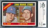 Don Sutton / Bill Singer 1966 Topps #288 Rookie Stars RC (BCCG 8) at PristineAuction.com