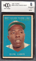 Hank Aaron 1961 Topps #484 MVP (BCCG 8) at PristineAuction.com